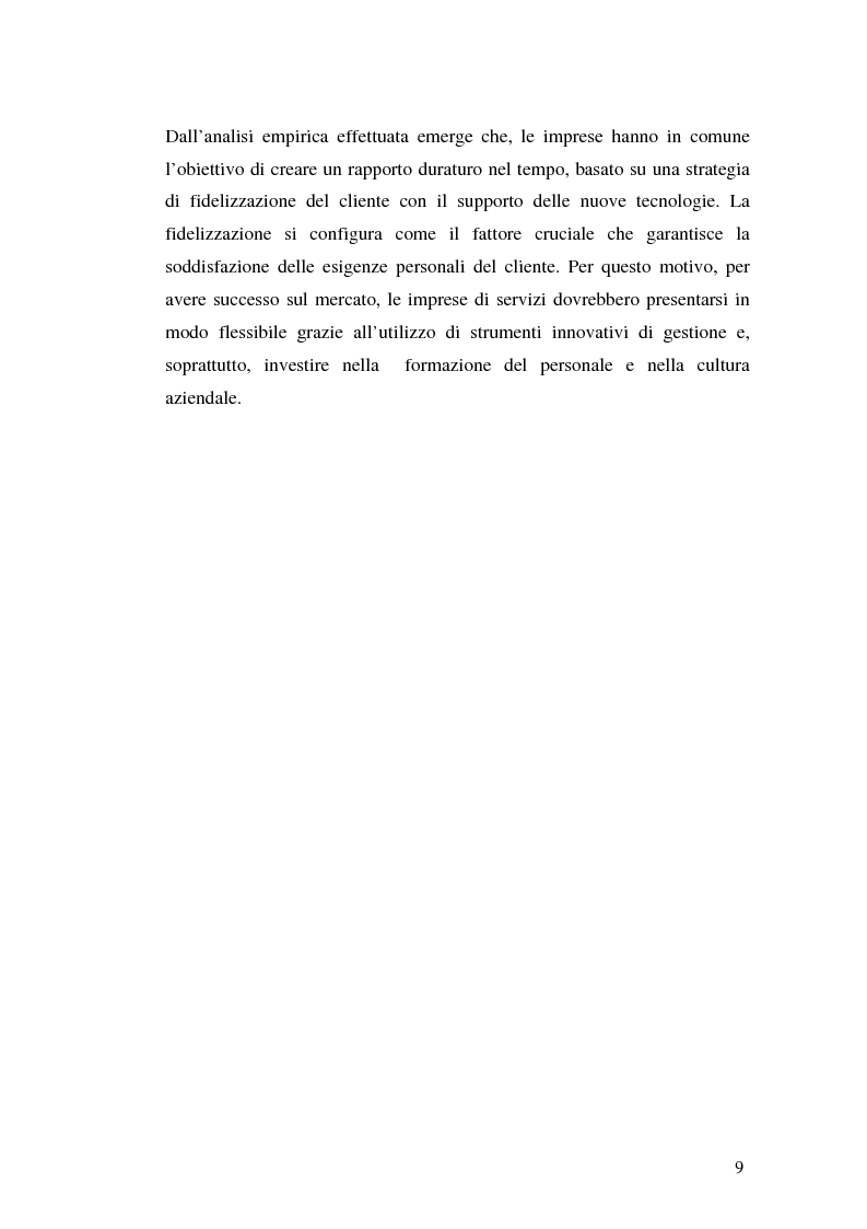 Anteprima della tesi: La comunicazione pubblicitaria delle imprese di servizi, Pagina 5