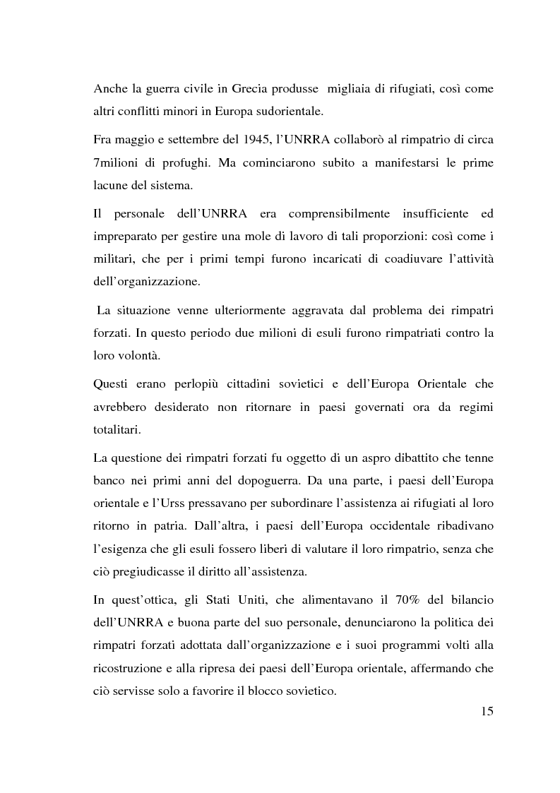 Anteprima della tesi: I beneficiari dell'attività dell'Alto Commissariato delle Nazioni Unite per i Rifugiati., Pagina 9