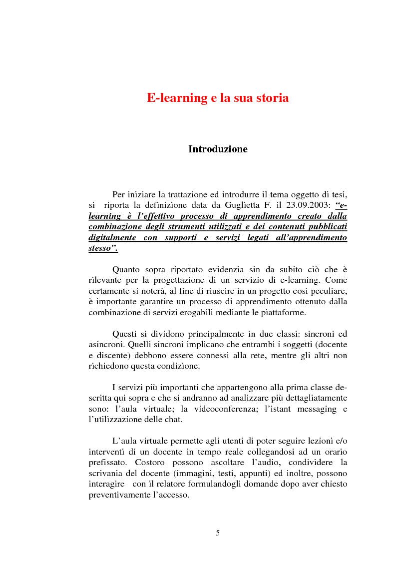 Anteprima della tesi: I servizi di e-learning distribuiti su reti WiFi, Pagina 2