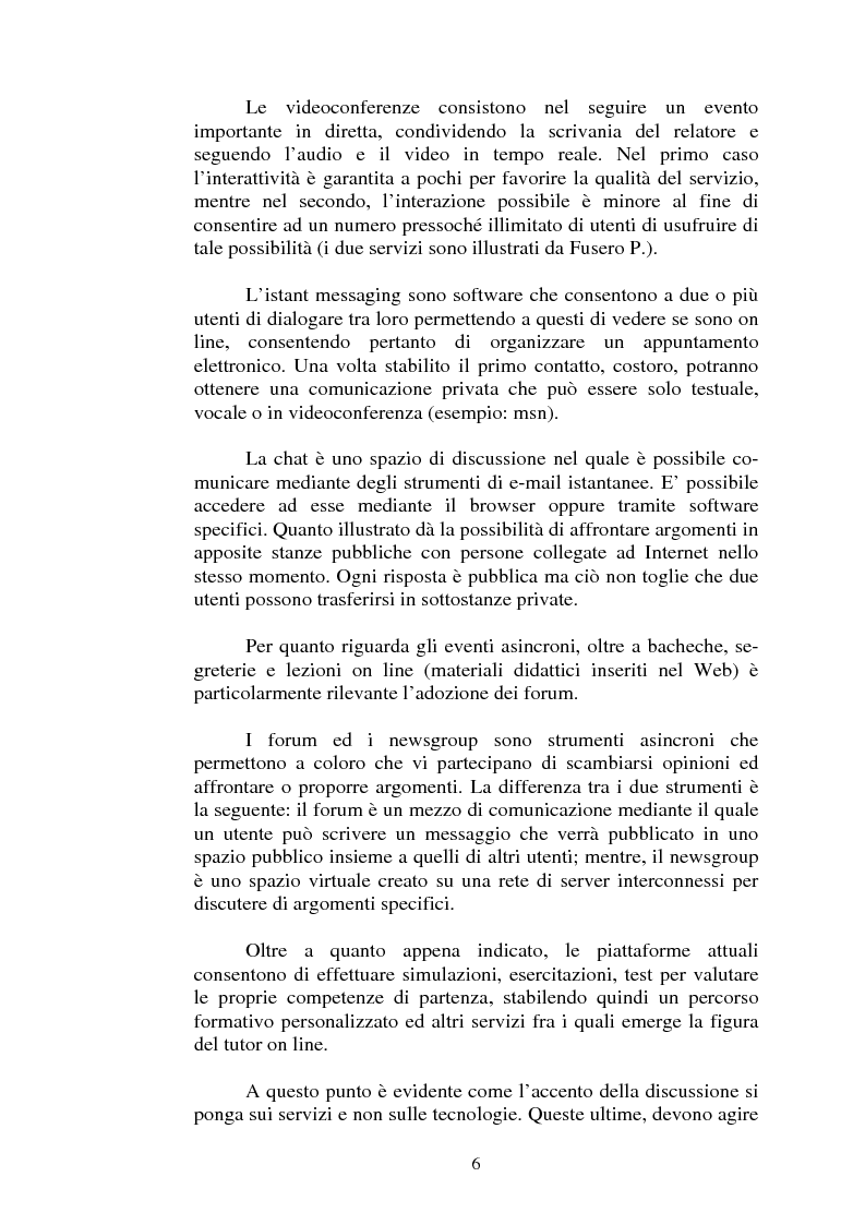 Anteprima della tesi: I servizi di e-learning distribuiti su reti WiFi, Pagina 3