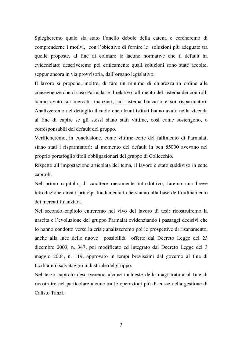 Anteprima della tesi: Il fallimento del sistema dei controlli interni ed esterni nel caso Parmalat, Pagina 3