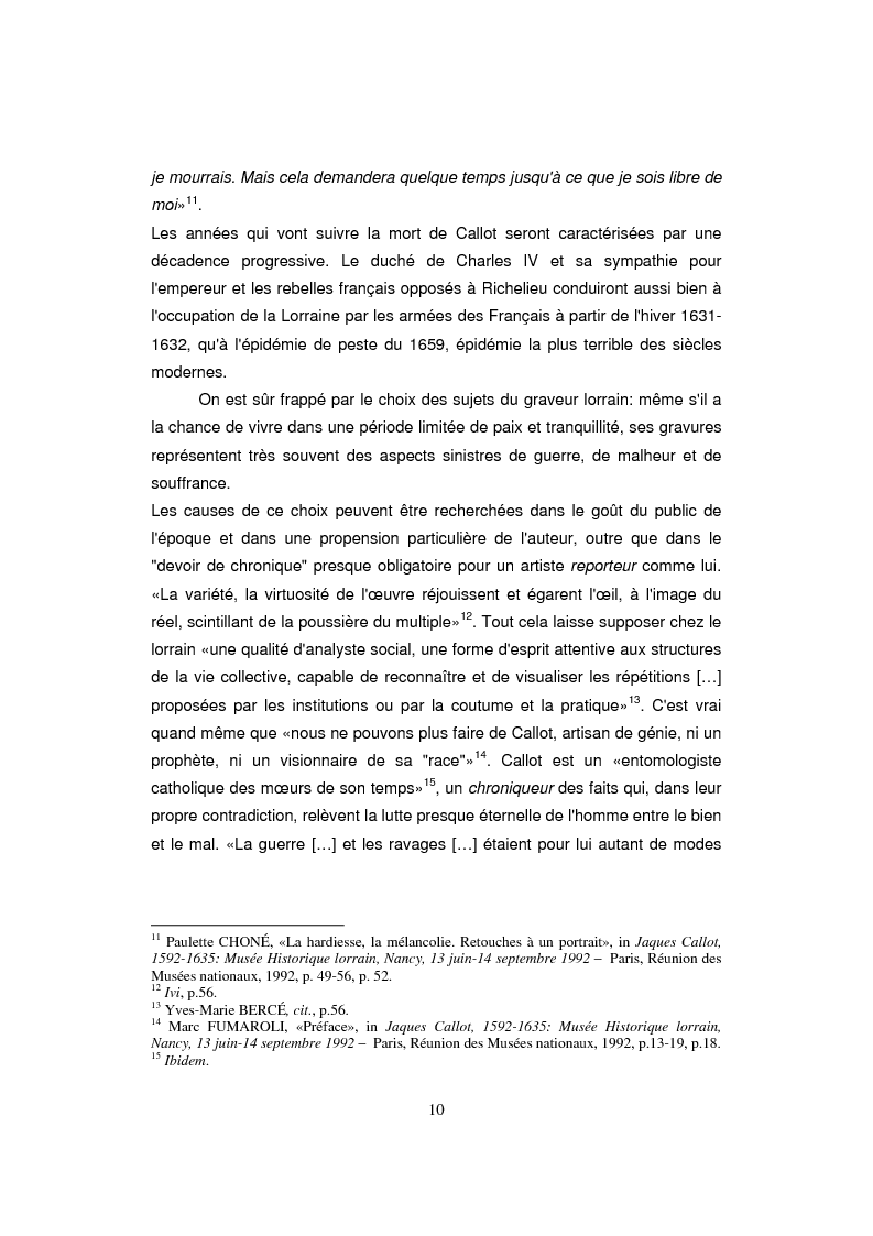 Anteprima della tesi: Etude sur Callot dans sa présence au Musée Lorrain de Nancy, Pagina 4