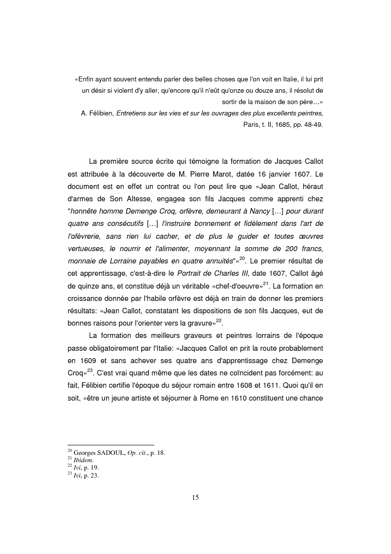 Anteprima della tesi: Etude sur Callot dans sa présence au Musée Lorrain de Nancy, Pagina 7