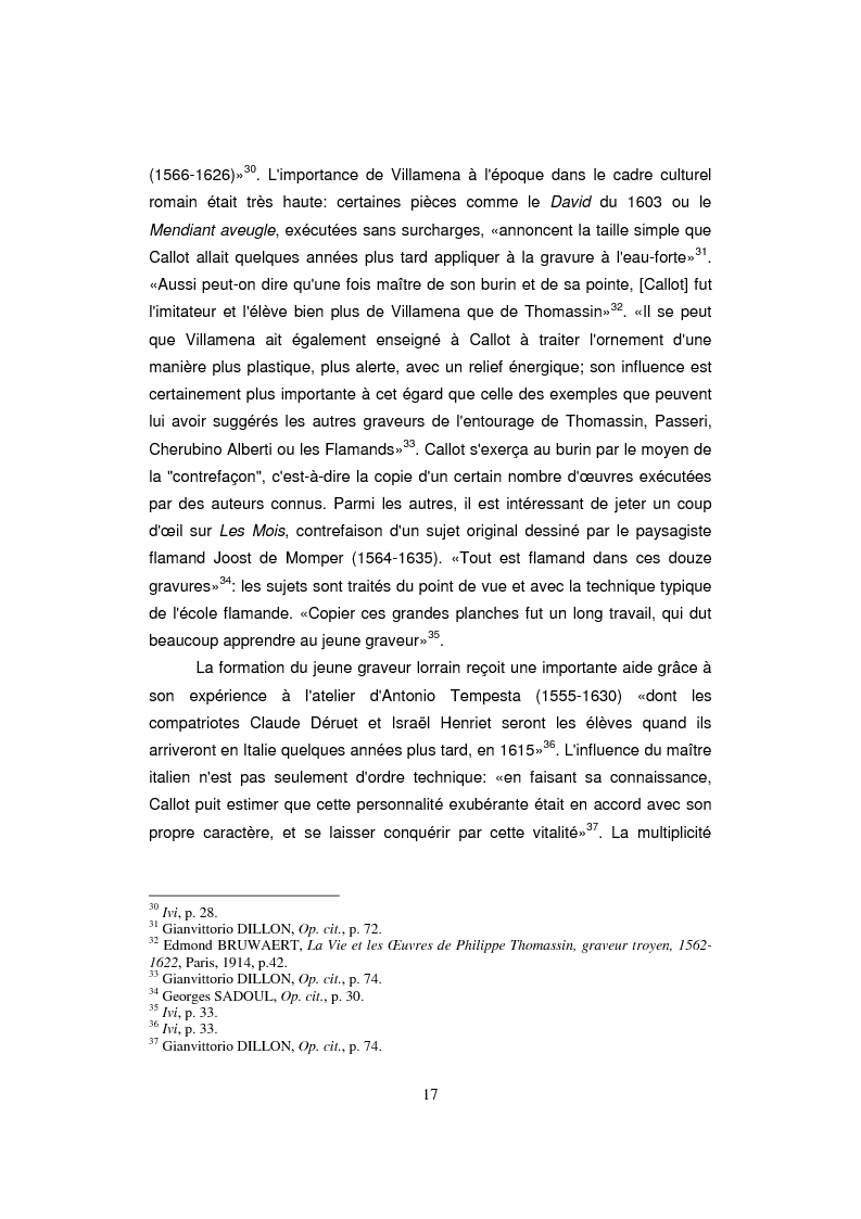 Anteprima della tesi: Etude sur Callot dans sa présence au Musée Lorrain de Nancy, Pagina 9