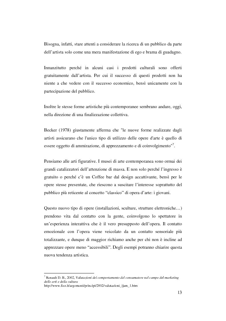Anteprima della tesi: Il ruolo del management nello sviluppo del prodotto culturale, Pagina 10