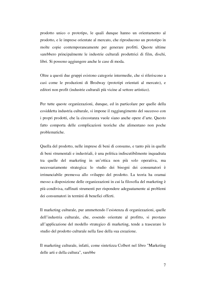 Anteprima della tesi: Il ruolo del management nello sviluppo del prodotto culturale, Pagina 4