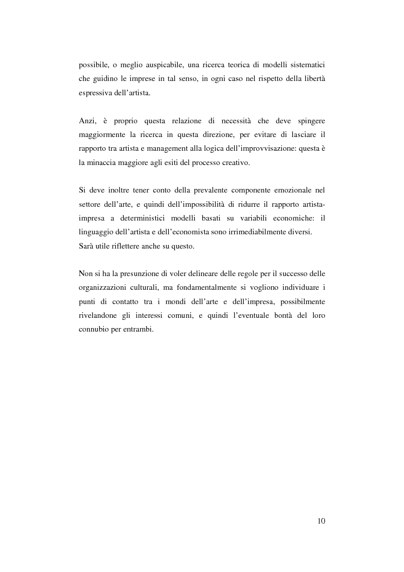 Anteprima della tesi: Il ruolo del management nello sviluppo del prodotto culturale, Pagina 7