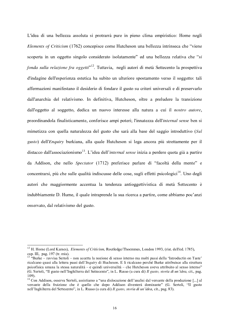 Anteprima della tesi: Burke e il sublime nella prima metà del 'Settecento inglese, Pagina 15