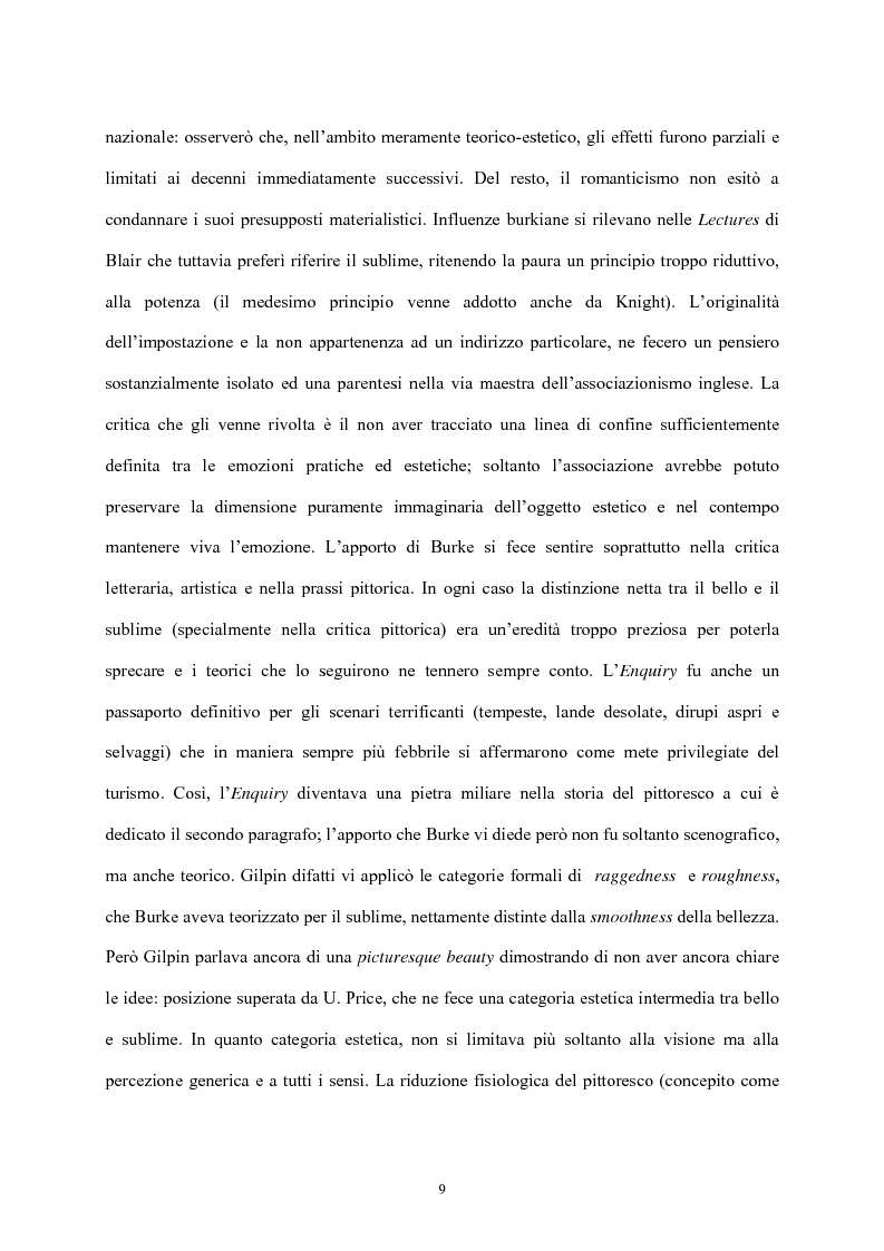 Anteprima della tesi: Burke e il sublime nella prima metà del 'Settecento inglese, Pagina 8