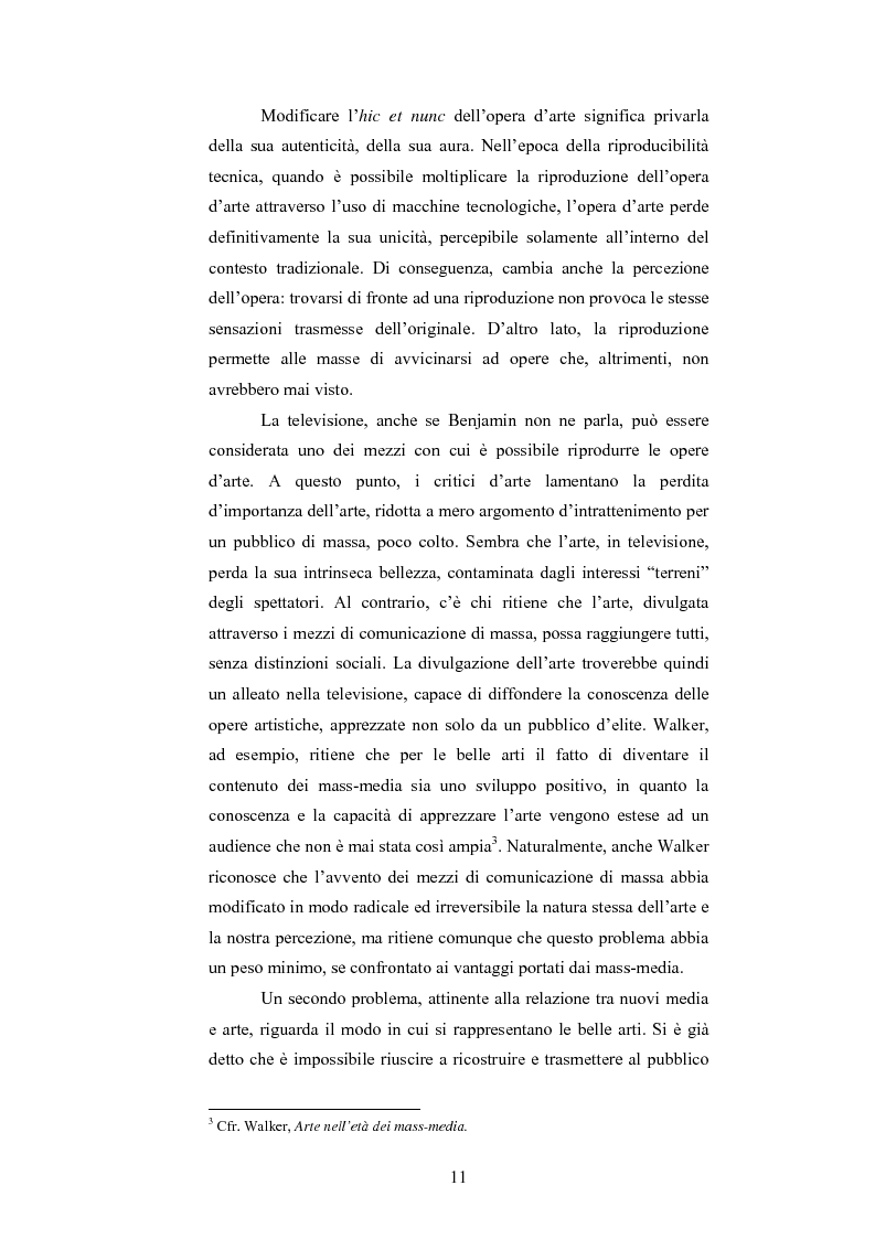 Anteprima della tesi: I programmi d'arte nella televisione pubblica italiana, Pagina 9