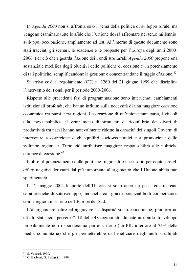 Anteprima della tesi: I Fondi Strutturali europei nel centro Italia. Un caso nella Regione Lazio., Pagina 13