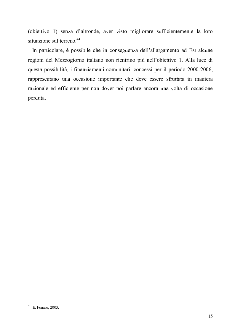 Anteprima della tesi: I Fondi Strutturali europei nel centro Italia. Un caso nella Regione Lazio., Pagina 14