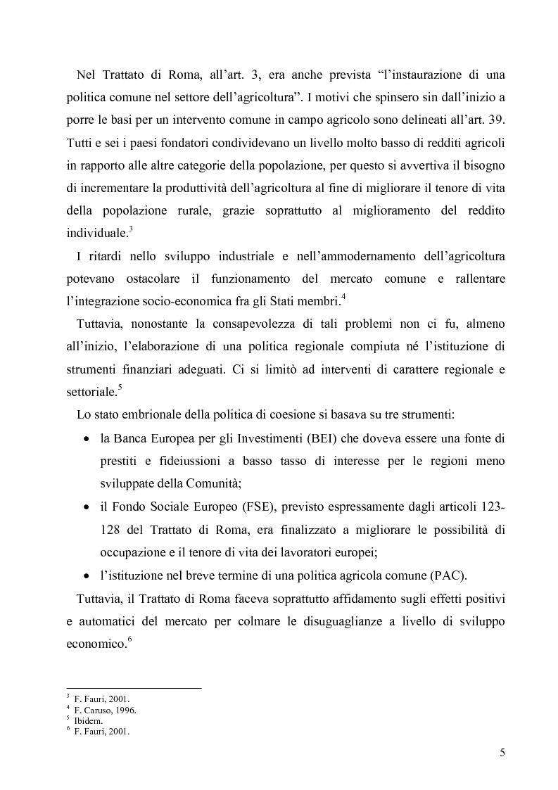 Anteprima della tesi: I Fondi Strutturali europei nel centro Italia. Un caso nella Regione Lazio., Pagina 4