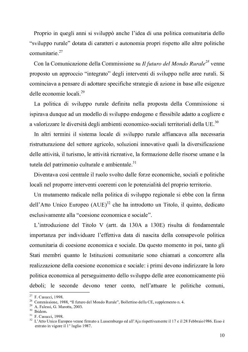 Anteprima della tesi: I Fondi Strutturali europei nel centro Italia. Un caso nella Regione Lazio., Pagina 9