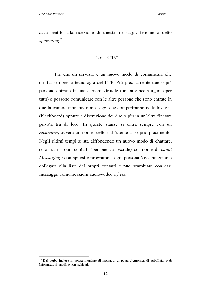 Anteprima della tesi: Responsabilità civile degli Internet providers: aspetti comparatistici, Pagina 12