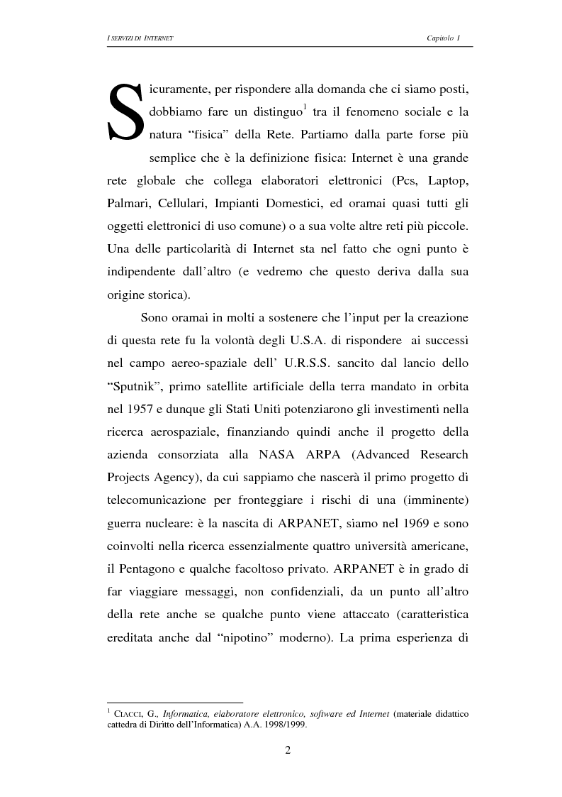 Anteprima della tesi: Responsabilità civile degli Internet providers: aspetti comparatistici, Pagina 2