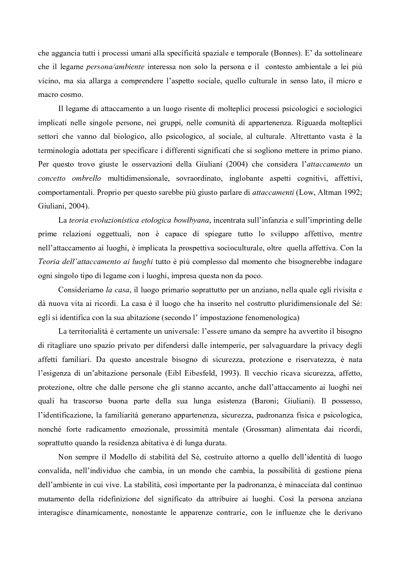 Anteprima della tesi: Attaccamento ai luoghi negli anziani, Pagina 2