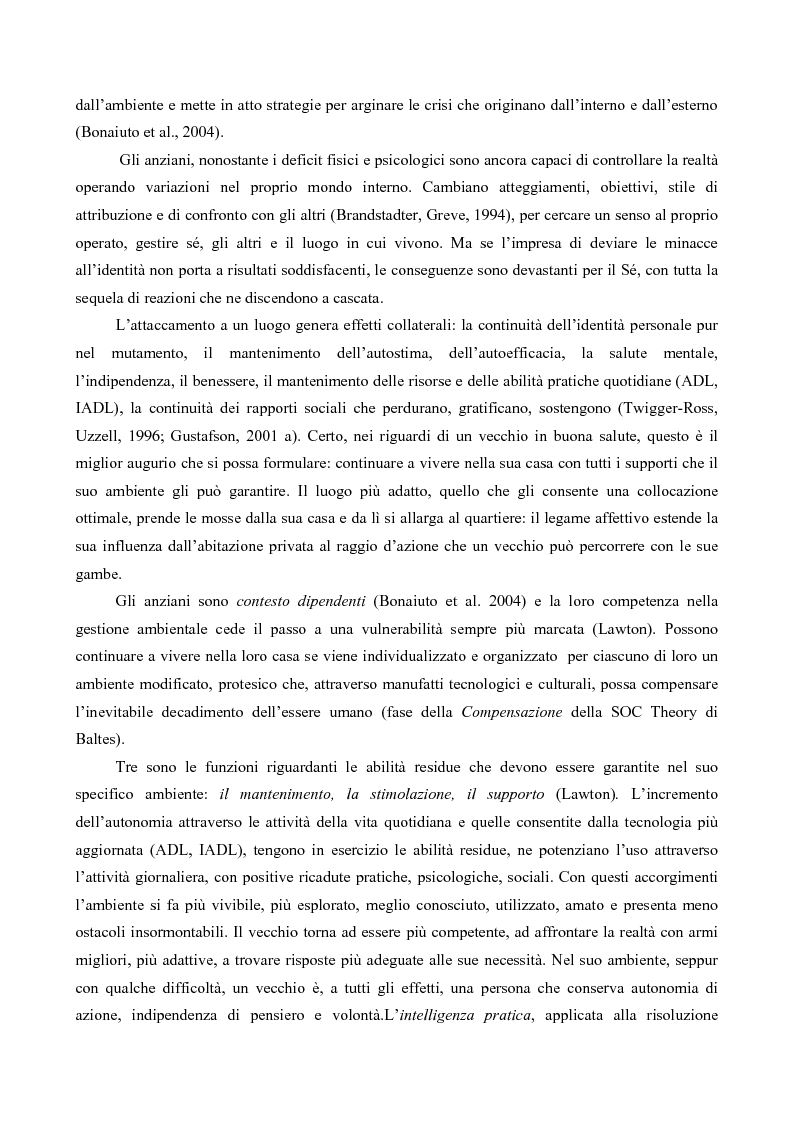 Anteprima della tesi: Attaccamento ai luoghi negli anziani, Pagina 3