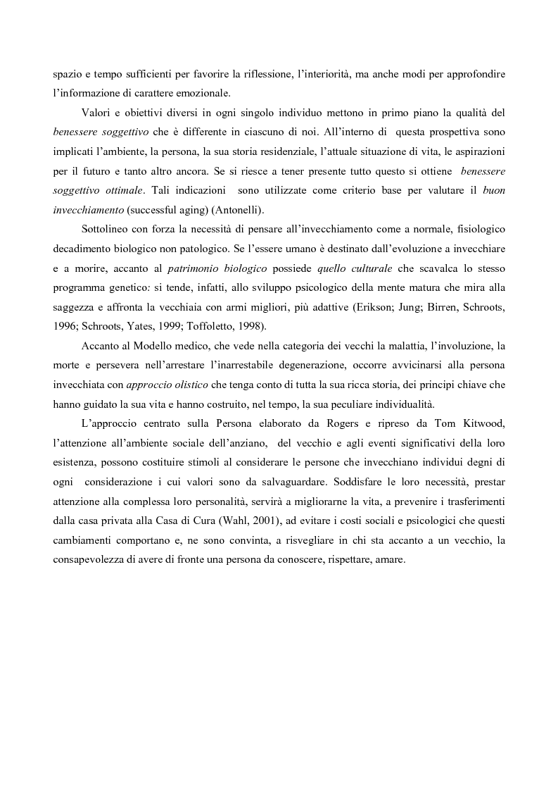 Anteprima della tesi: Attaccamento ai luoghi negli anziani, Pagina 6