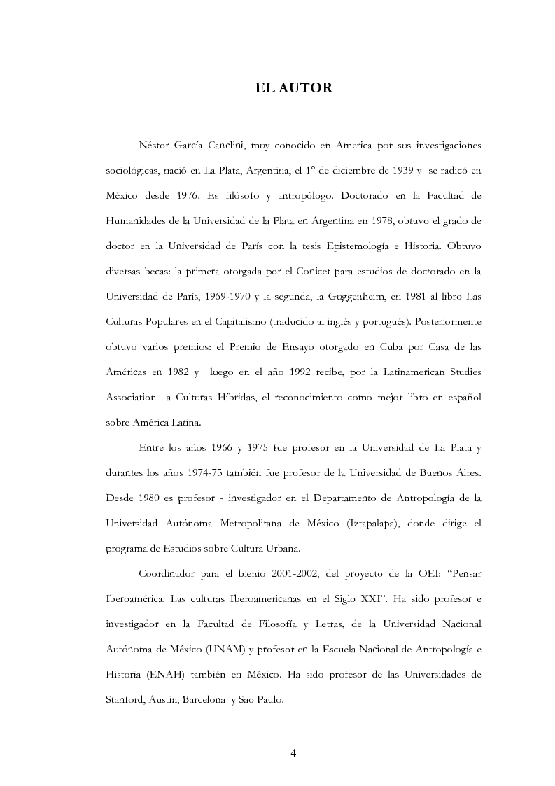 Anteprima della tesi: Anàlisis, comentario y traducciòn de "Latinoamericanos buscando lugar en este siglo" de Néstor Garcìa Canclini, Pagina 3