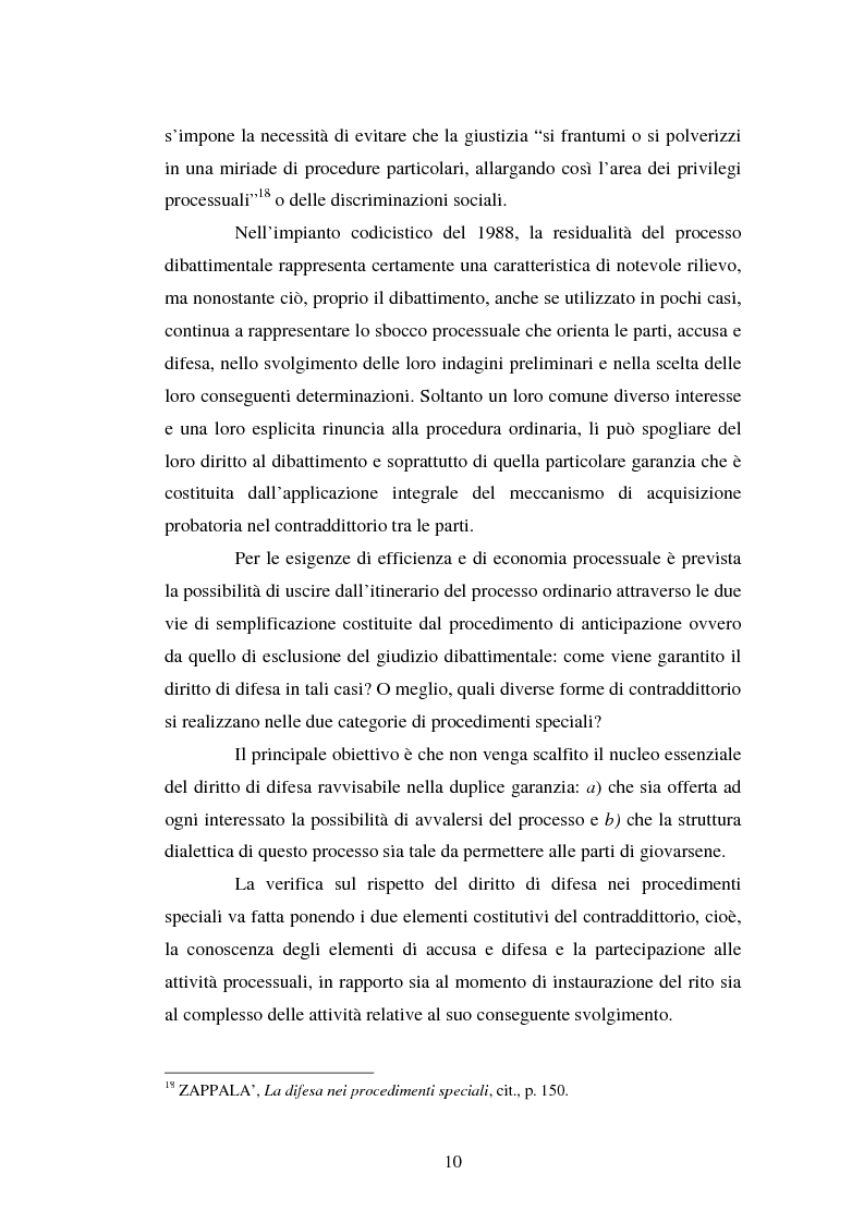 Anteprima della tesi: Strategie difensive e udienza preliminare, Pagina 10