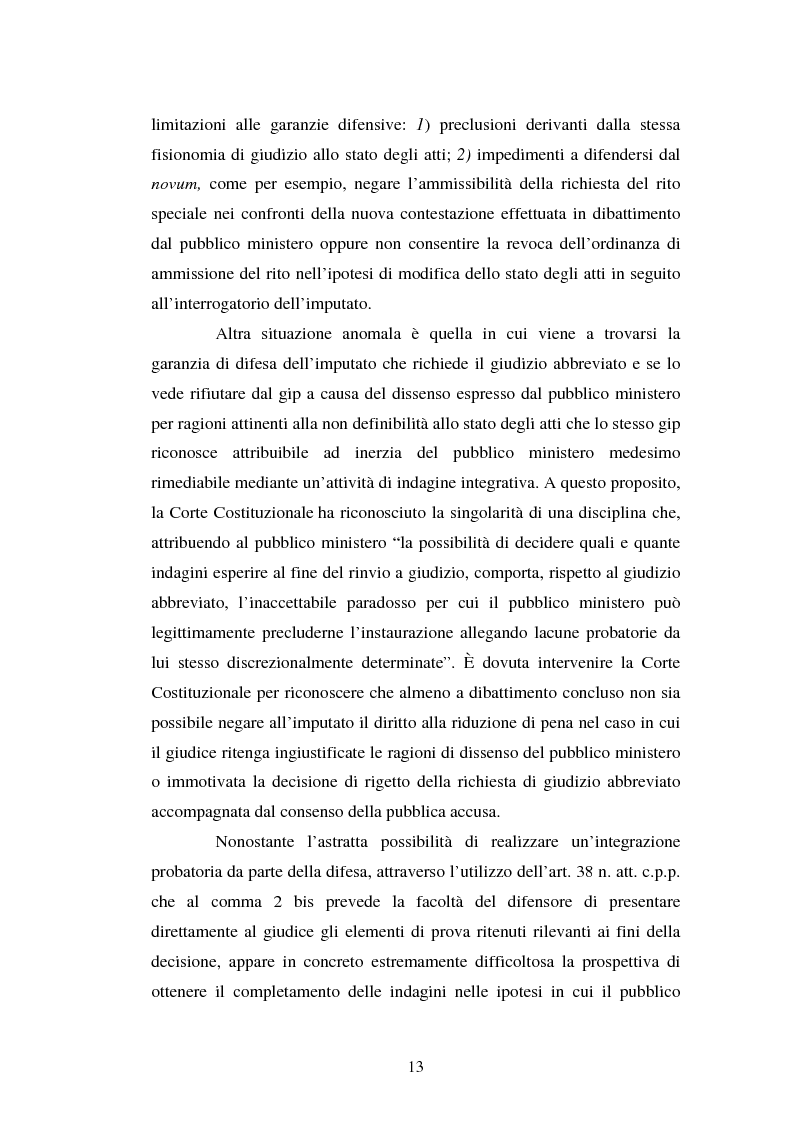 Anteprima della tesi: Strategie difensive e udienza preliminare, Pagina 13