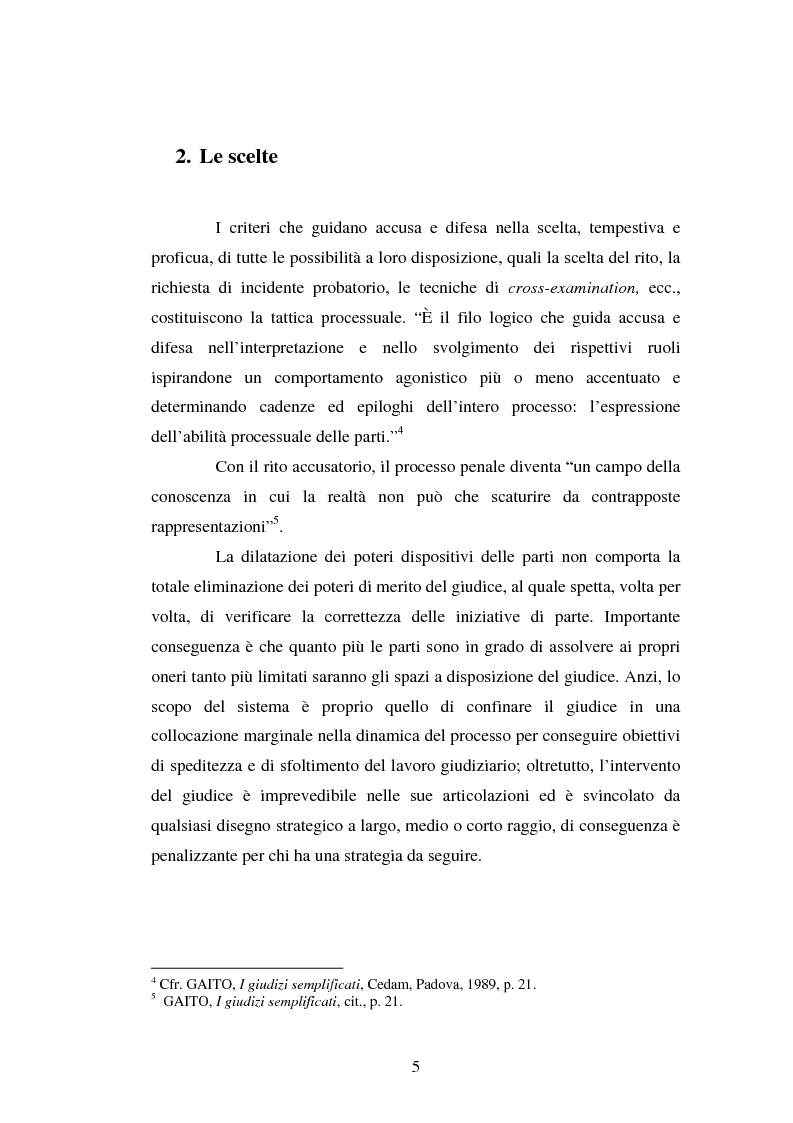 Anteprima della tesi: Strategie difensive e udienza preliminare, Pagina 5