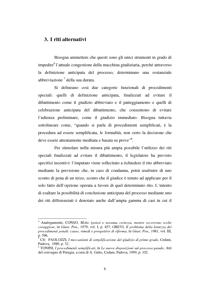 Anteprima della tesi: Strategie difensive e udienza preliminare, Pagina 6