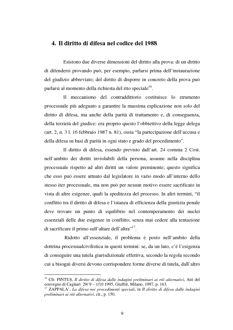 Anteprima della tesi: Strategie difensive e udienza preliminare, Pagina 9