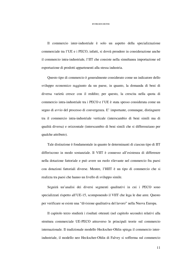 Anteprima della tesi: Le conseguenze sul mercato del lavoro dell'allargamento ad Est dell'Unione Europea, Pagina 5