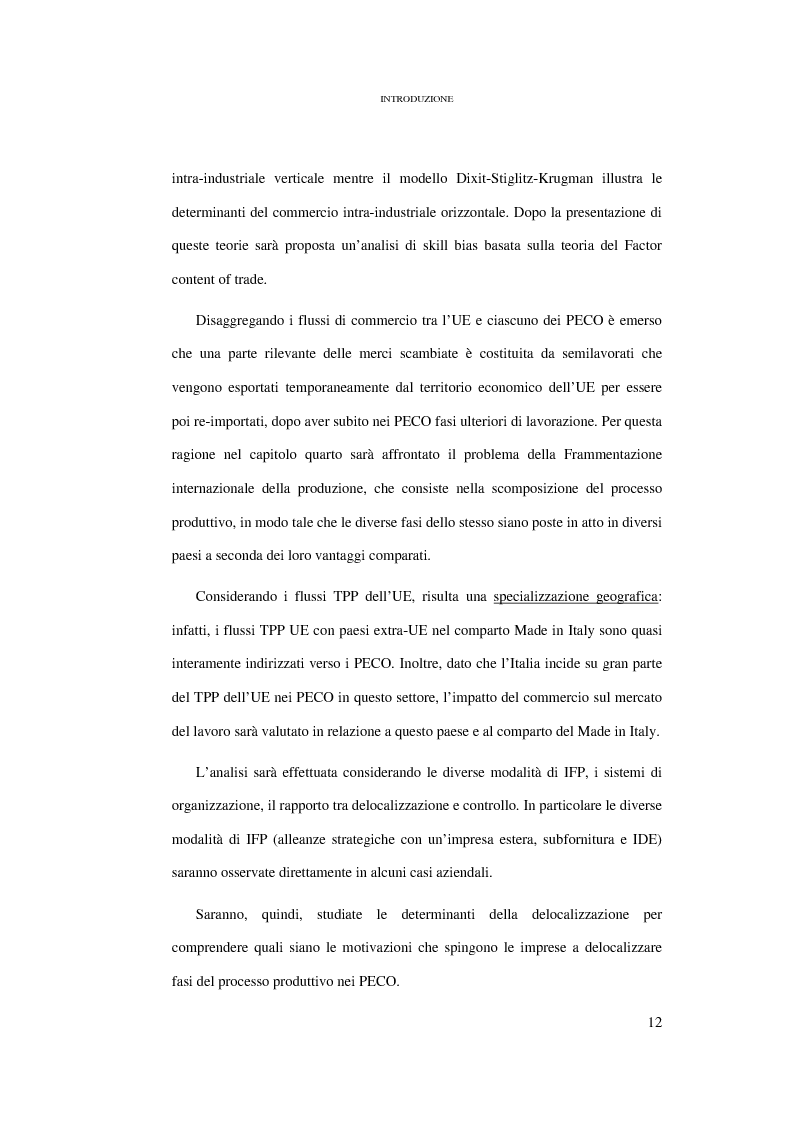 Anteprima della tesi: Le conseguenze sul mercato del lavoro dell'allargamento ad Est dell'Unione Europea, Pagina 6