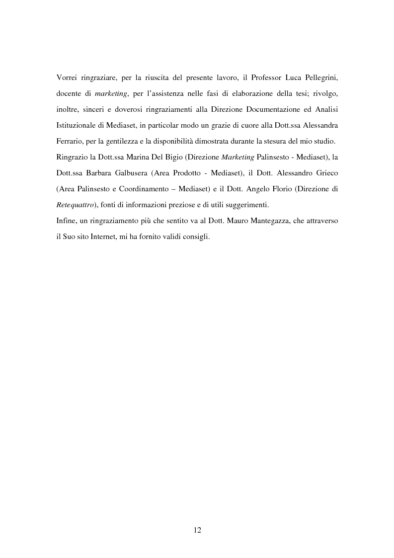 Anteprima della tesi: Costruzione dei palinsesti e marketing televisivo, Pagina 12