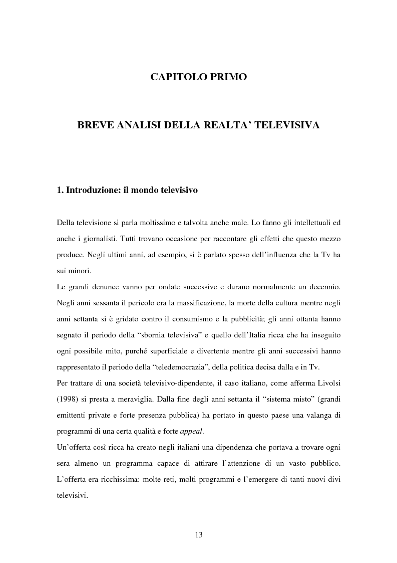 Anteprima della tesi: Costruzione dei palinsesti e marketing televisivo, Pagina 13