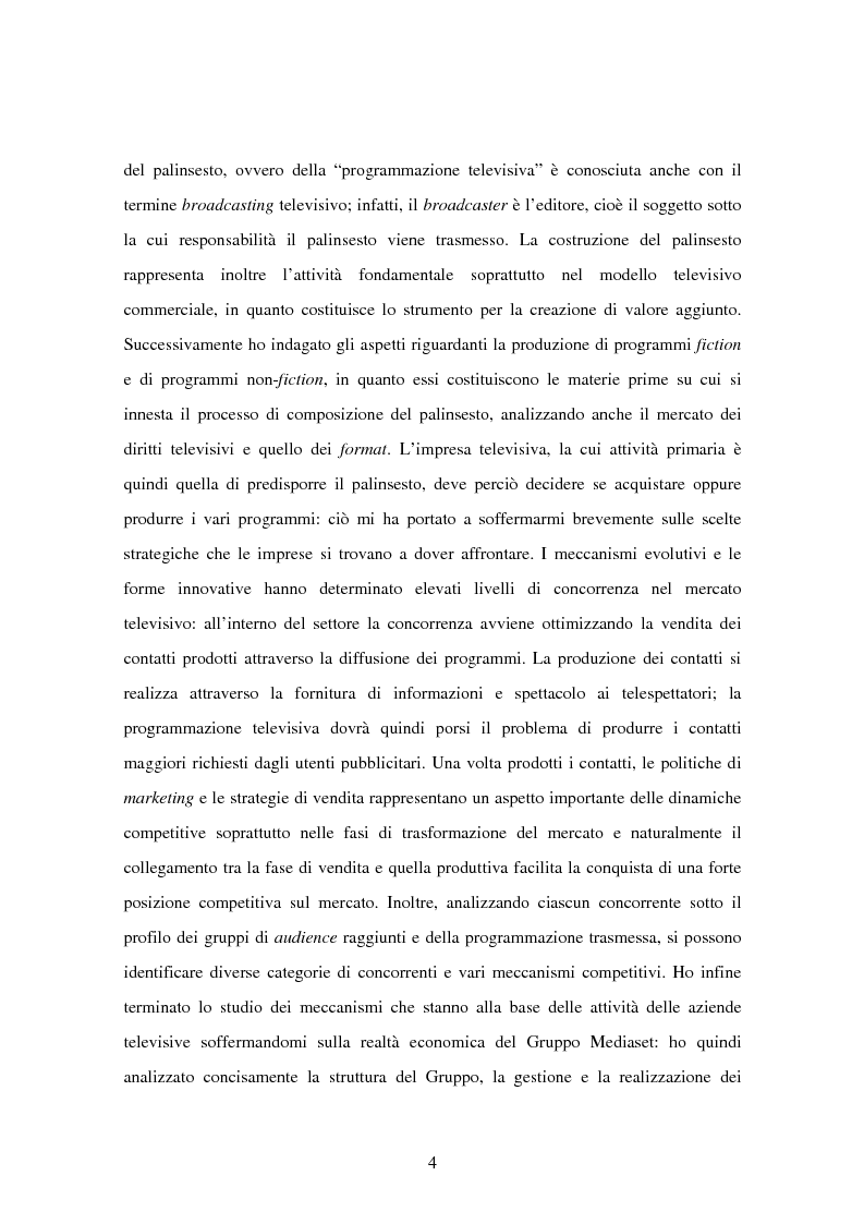 Anteprima della tesi: Costruzione dei palinsesti e marketing televisivo, Pagina 4