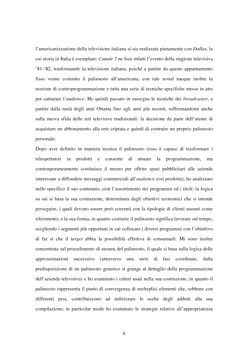 Anteprima della tesi: Costruzione dei palinsesti e marketing televisivo, Pagina 6