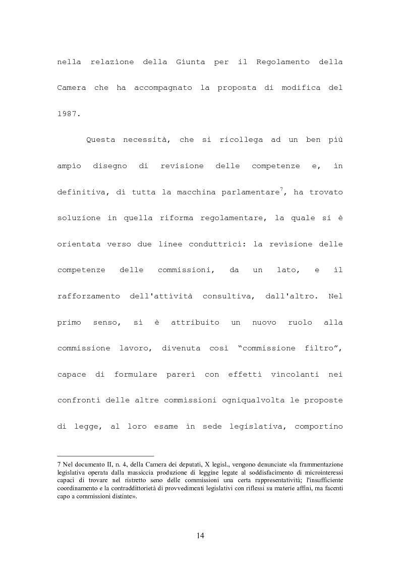 Anteprima della tesi: L'attività consultiva delle commissioni nel procedimento legislativo, Pagina 10