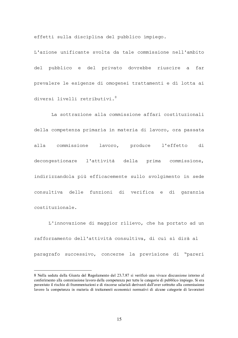 Anteprima della tesi: L'attività consultiva delle commissioni nel procedimento legislativo, Pagina 11