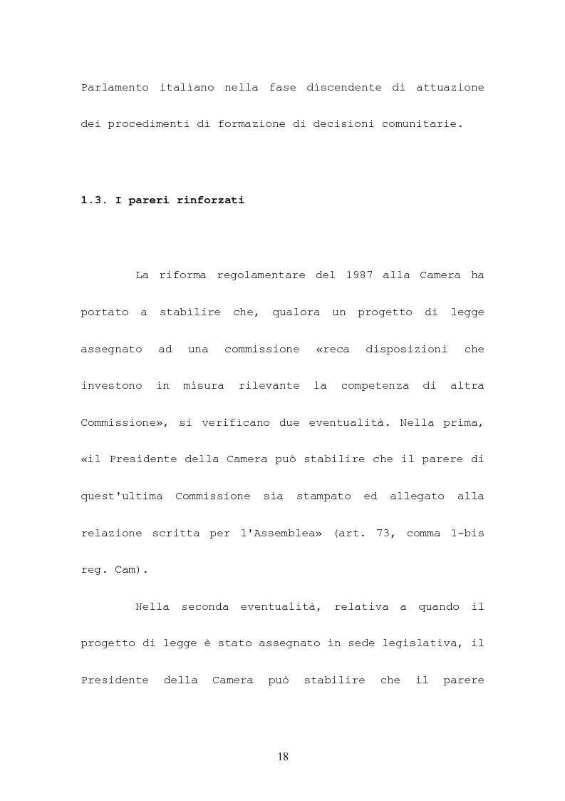 Anteprima della tesi: L'attività consultiva delle commissioni nel procedimento legislativo, Pagina 14