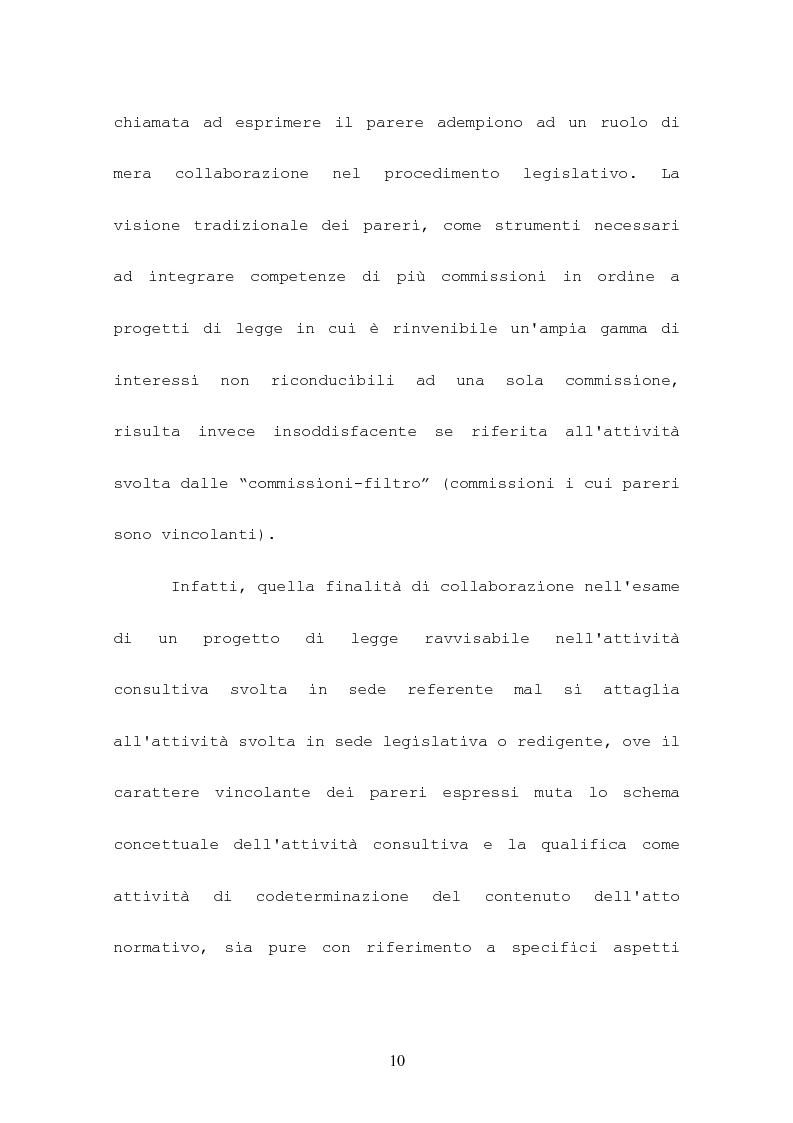 Anteprima della tesi: L'attività consultiva delle commissioni nel procedimento legislativo, Pagina 6