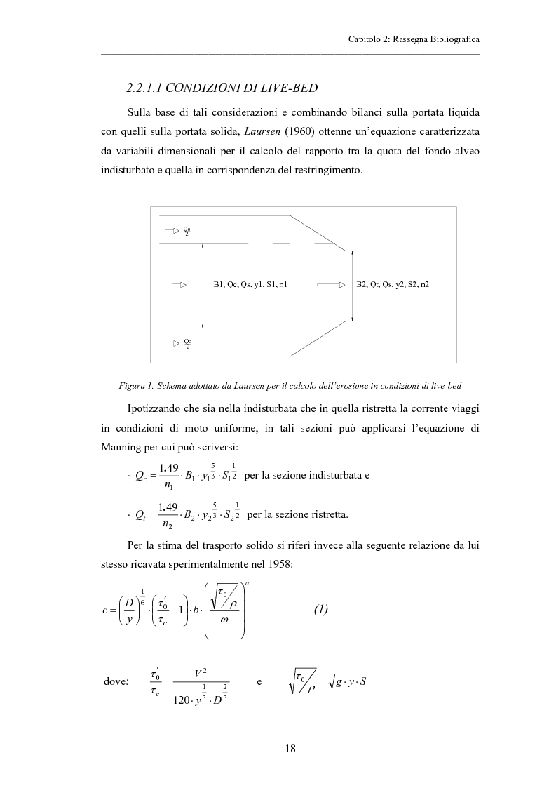 Anteprima della tesi: Indagine sperimentale sull'evoluzione morfologica di un alveo fluviale soggetto a restringimento, Pagina 14