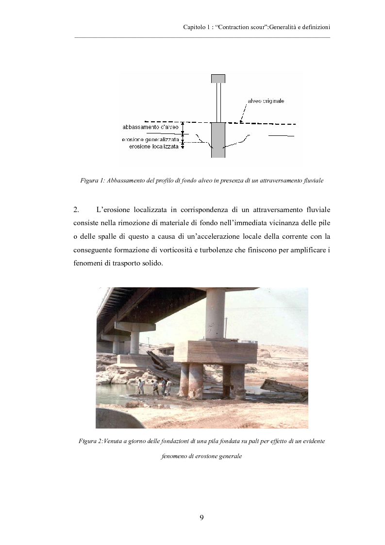 Anteprima della tesi: Indagine sperimentale sull'evoluzione morfologica di un alveo fluviale soggetto a restringimento, Pagina 5