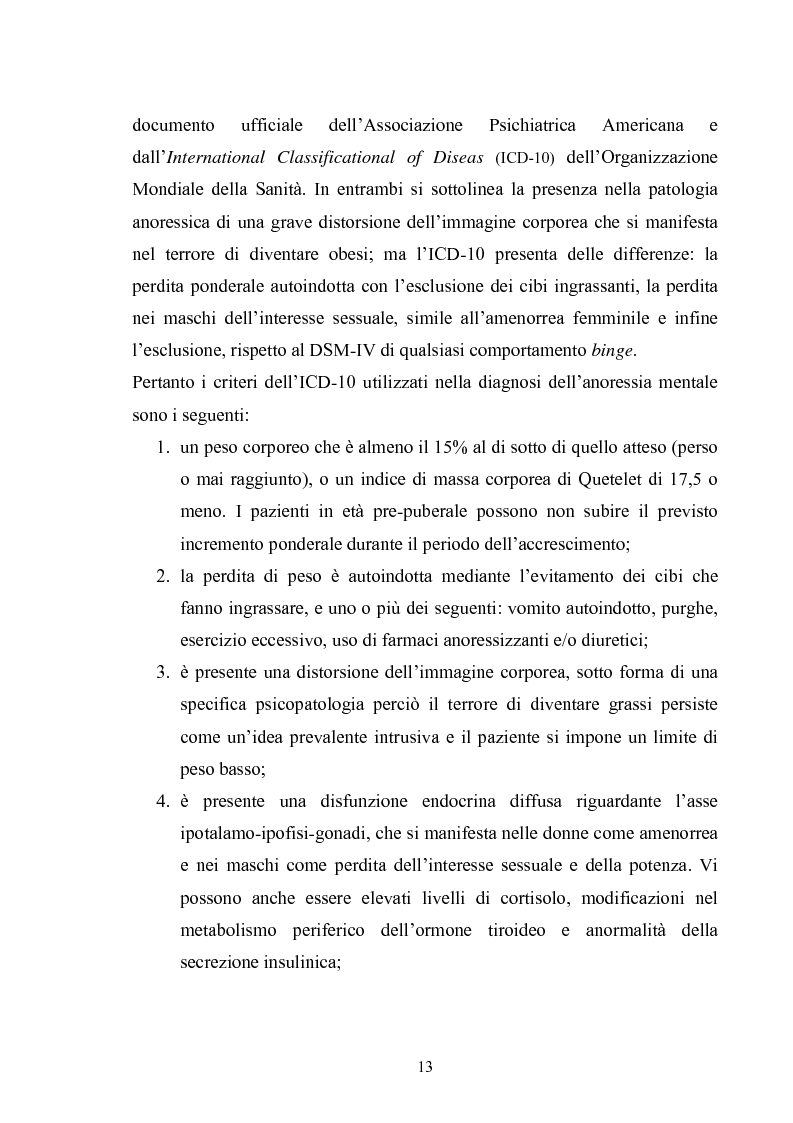 Anteprima della tesi: Il ruolo del padre nell'insorgenza del disturbo alimentare: anoressia e bulimia, Pagina 10