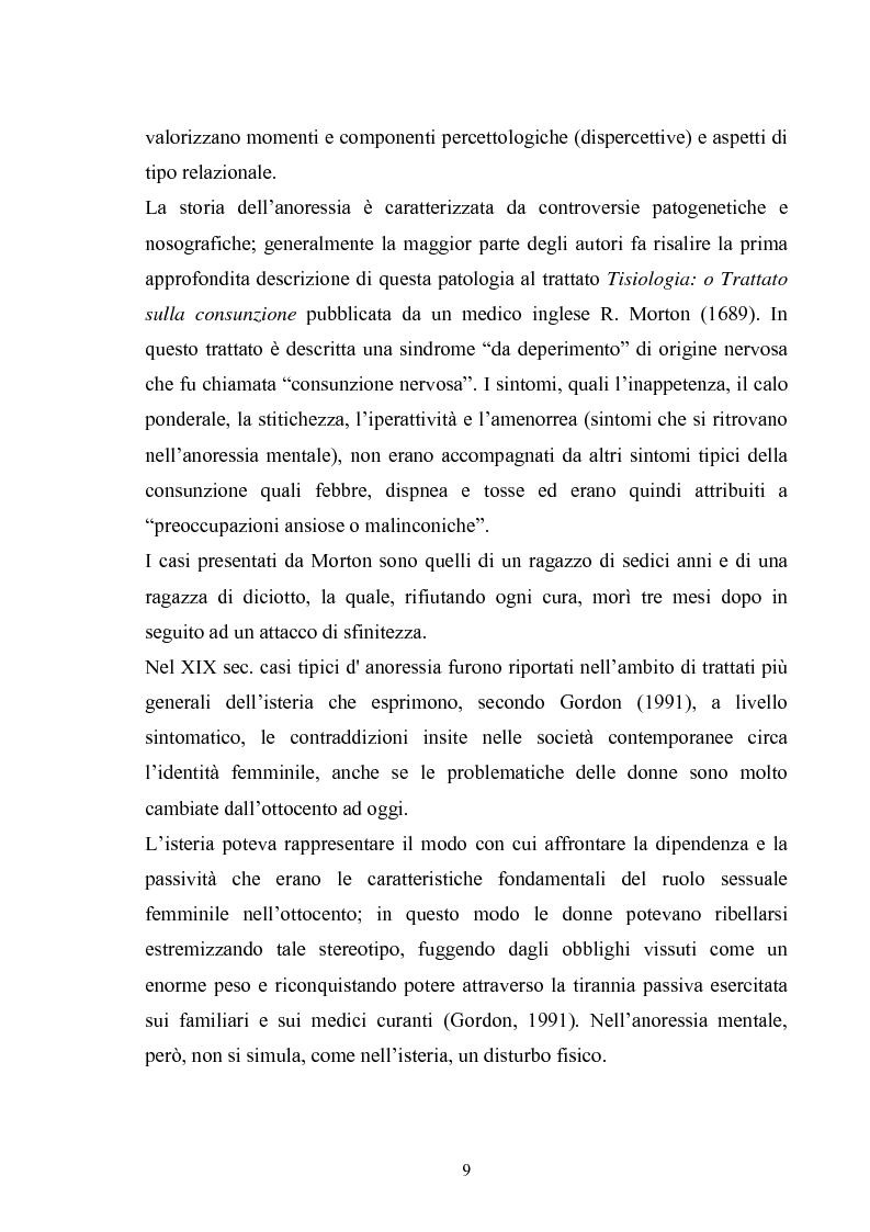 Anteprima della tesi: Il ruolo del padre nell'insorgenza del disturbo alimentare: anoressia e bulimia, Pagina 6
