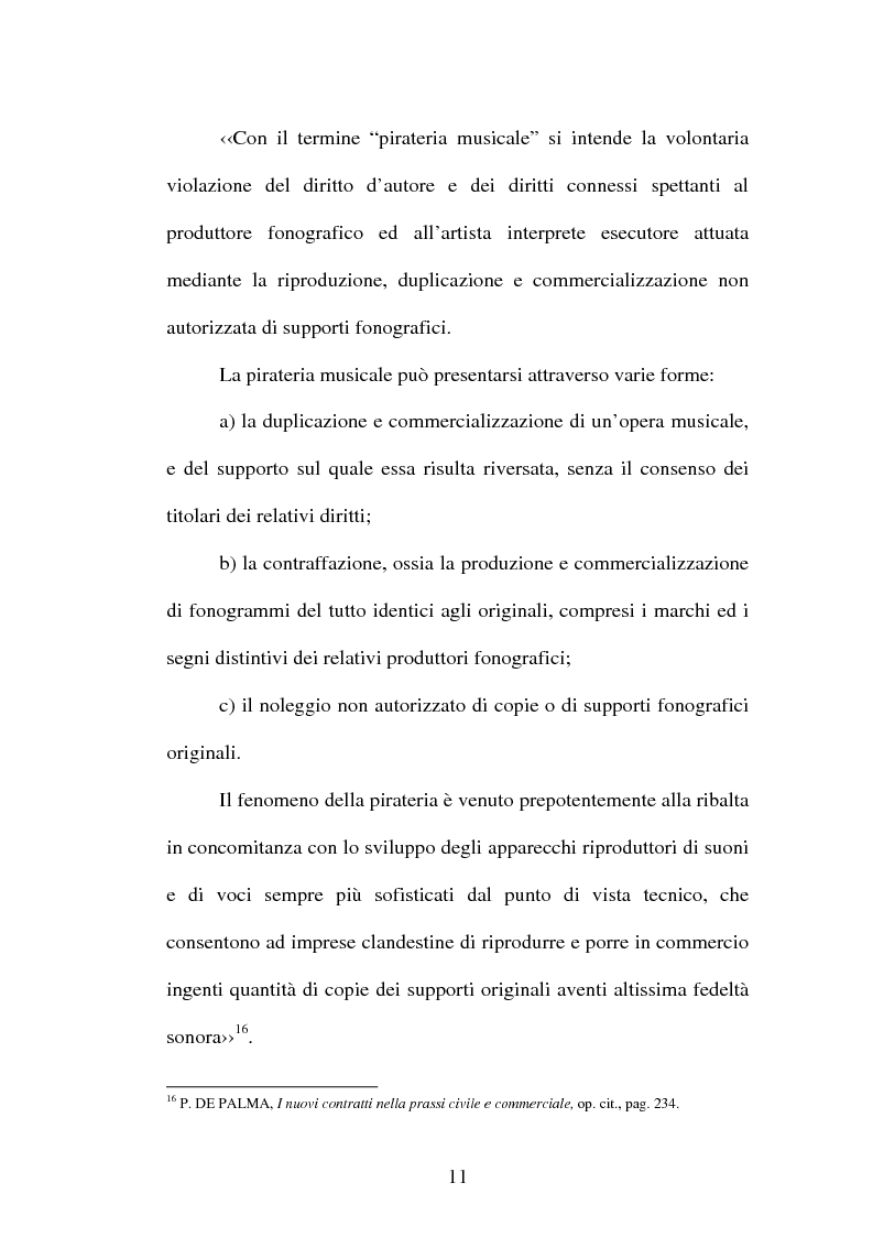 Anteprima della tesi: Il contratto discografico. Profili privatistici, Pagina 11