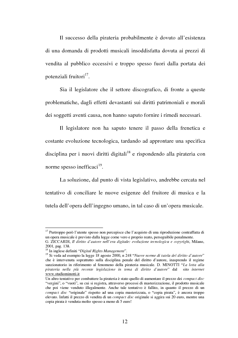 Anteprima della tesi: Il contratto discografico. Profili privatistici, Pagina 12