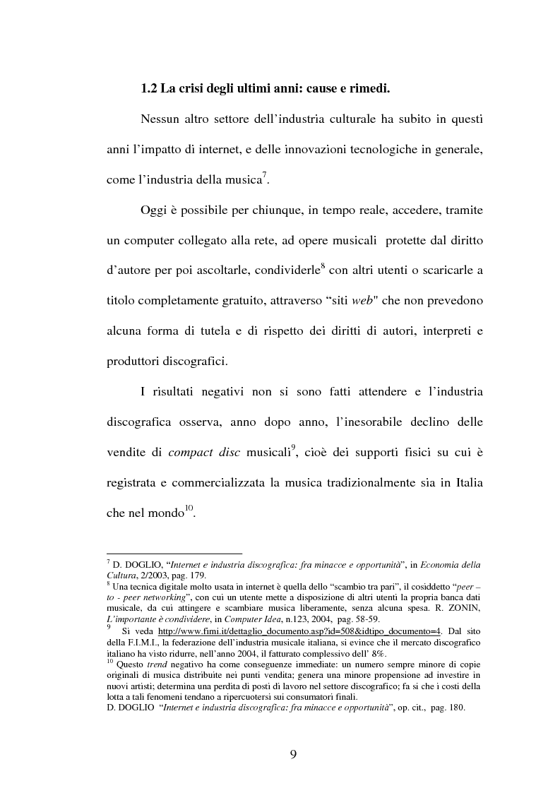 Anteprima della tesi: Il contratto discografico. Profili privatistici, Pagina 9