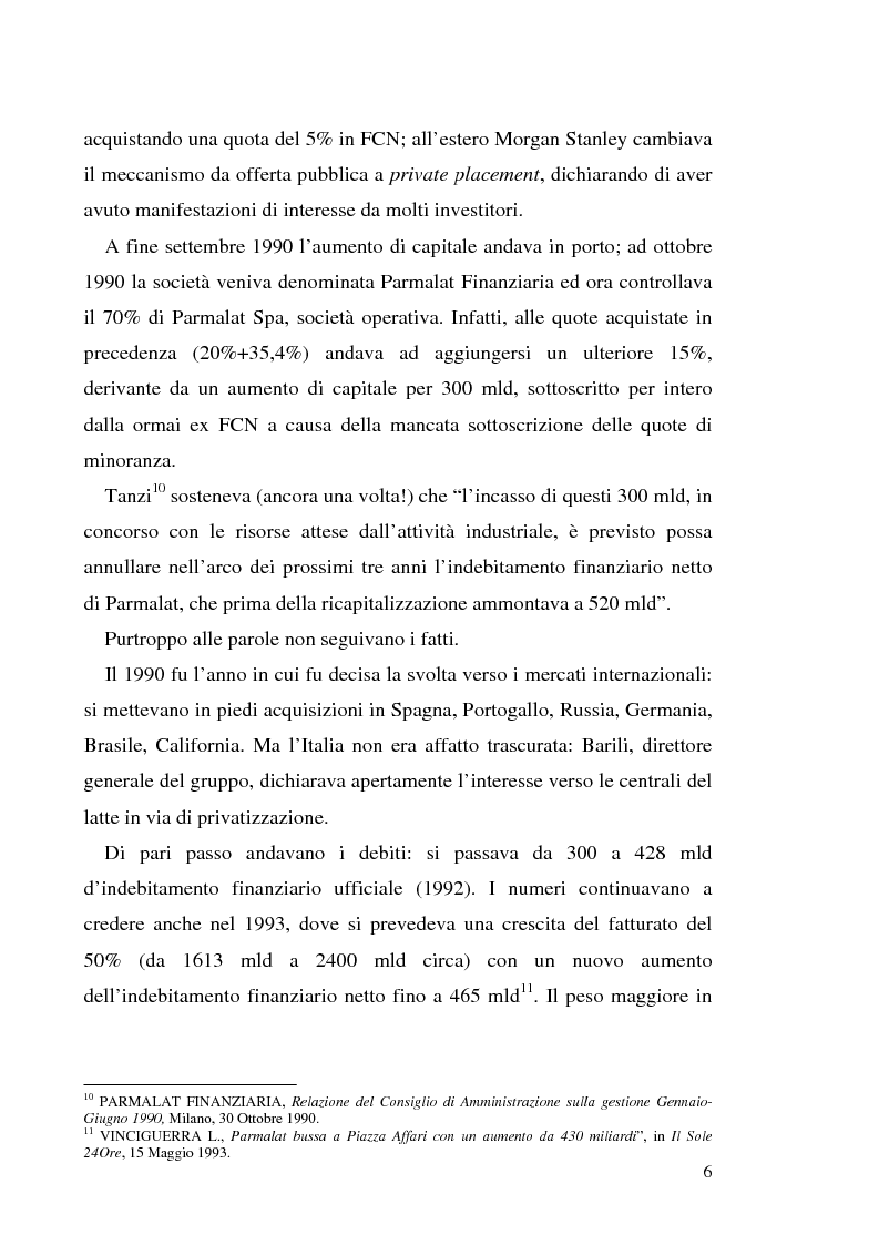 Anteprima della tesi: Un recente "disastro" finanziario: il caso Parmalat, Pagina 13