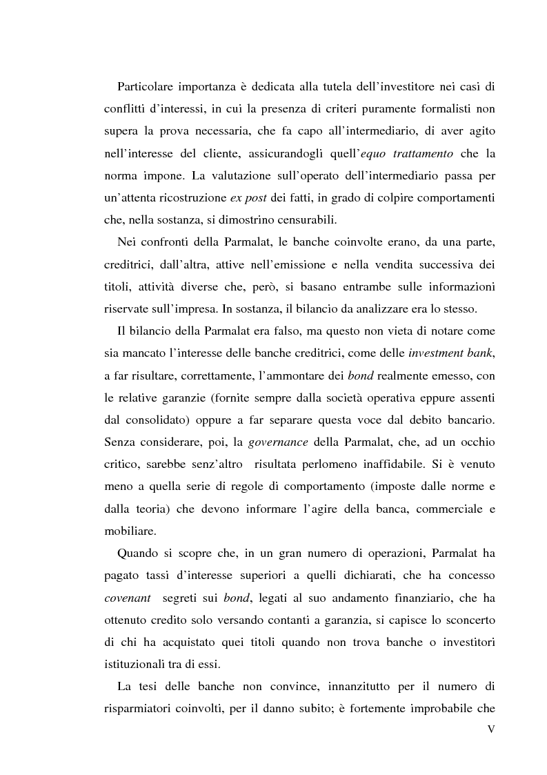 Anteprima della tesi: Un recente "disastro" finanziario: il caso Parmalat, Pagina 5
