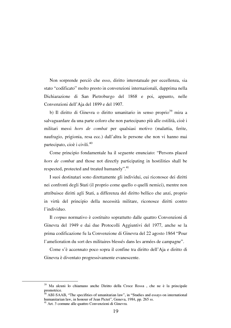 Anteprima della tesi: Le figure criminose previste dallo Statuto della Corte Penale Internazionale a confronto con quelle dello Statuto del Tribunale per l'ex-Jugoslavia, Pagina 13