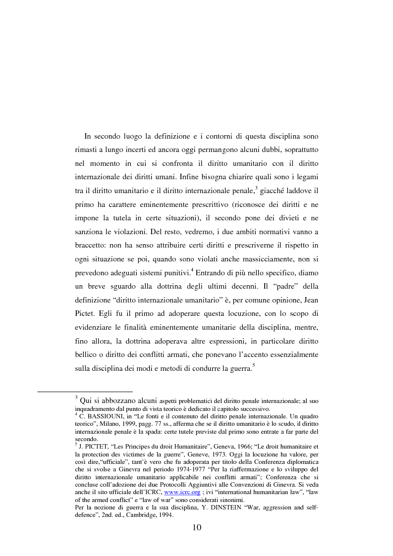 Anteprima della tesi: Le figure criminose previste dallo Statuto della Corte Penale Internazionale a confronto con quelle dello Statuto del Tribunale per l'ex-Jugoslavia, Pagina 4
